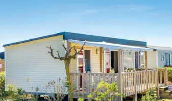 Mietunterkunft - Mobilheim Comfort - 34 M² - Klimaanlage - 4 Schlafzimmer - 2 Badezimmer - Erhöhte Terrasse - Camping Marvilla Parks - Le Castellas