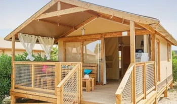 Mietunterkunft - Lodge - 2 Schlafzimmer - Camping Marvilla Parks - Le Castellas