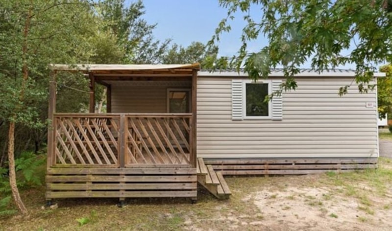 Mobilheim Comfort - 24 m² - Klimaanlage - 2 Schlafzimmer - einfache Terrasse