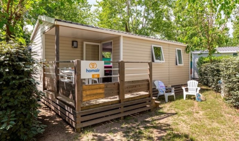 Mobilheim Comfort - 28 m² - Klimaanlage - 3 Schlafzimmer - einfache Terrasse