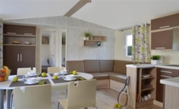 Huuraccommodatie(s) - Cottage Grand Confort (3 Slaapkamers) Tv + Halfoverdekt Terras - Camping L'Abri des Pins