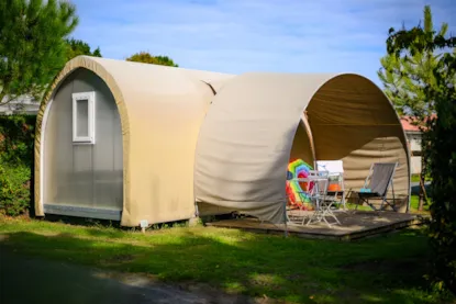 Tente Coco Sweet 2 Ch. 4 Pers - 16M2 - Auvent Toilé