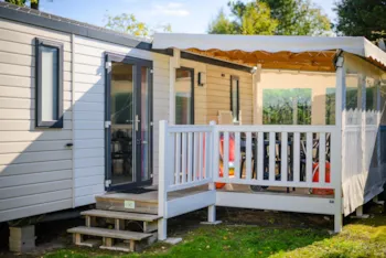 Mietunterkunft - Signature Prestige 2 Ch. 4 Pers. - 34M2 - Terrasse Couverte - Camping L'Abri des Pins