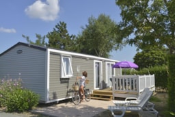 Huuraccommodatie(s) - Cottage Grand Confort (3 Slaapkamers) Tv, Terras - Camping Sunêlia Les Places Dorées