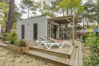 Mietunterkunft - Cottage Key West 1 Schlafzimmer Premium - Camping Sandaya L'Orée du Bois
