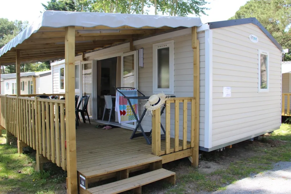 Location - Mobil-Home Cordelia Premium 30.50M² 3 Chambres - Domaine du Pont Mahé