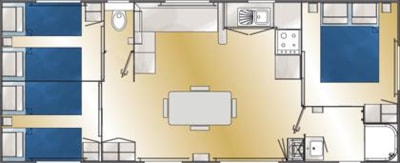 Mobile-home Corail Premium 36 m²  - 3