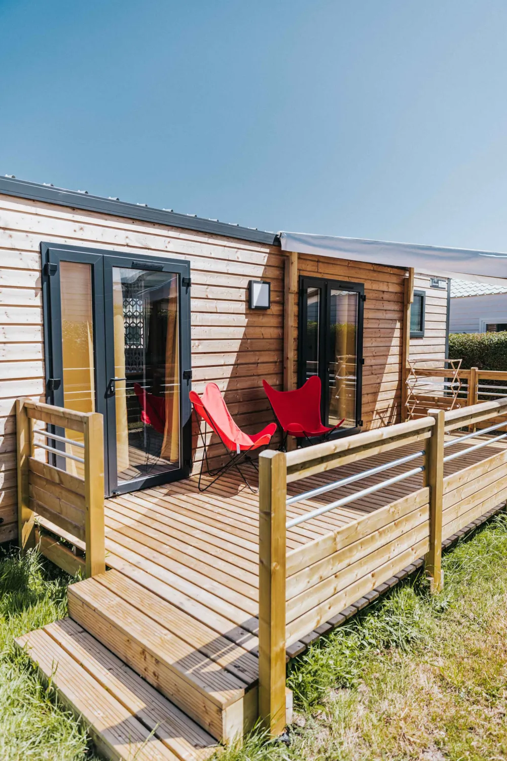 Mietunterkunft - Mobilheim Premium - 2 Schlafzimmer - Campings Liberté - Landrellec