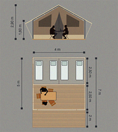 Glampingtent "All in One"