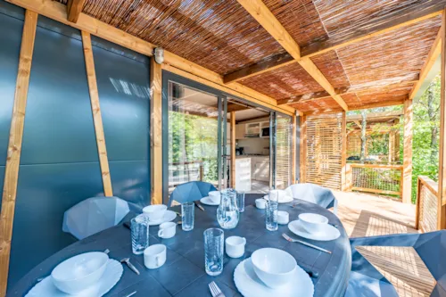 Location - Cottage Premium 3 Chambres - image n°3 - Camping Paradis Les Gorges du Haut Bugey