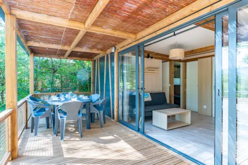 Location - Cottage Premium 3 Chambres - image n°4 - Camping Paradis Les Gorges du Haut Bugey