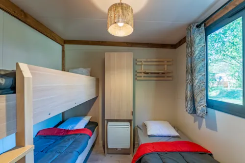 Location - Cottage Premium 2 Chambres - image n°7 - Camping Paradis Les Gorges du Haut Bugey