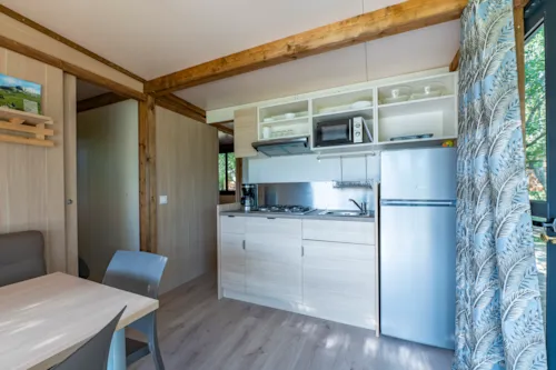 Location - Cottage Premium 2 Chambres - image n°6 - Camping Paradis Les Gorges du Haut Bugey