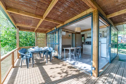 Location - Cottage Premium 2 Chambres - image n°3 - Camping Paradis Les Gorges du Haut Bugey