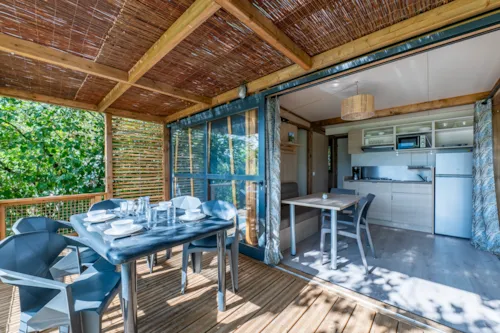 Location - Cottage Premium 2 Chambres - image n°4 - Camping Paradis Les Gorges du Haut Bugey