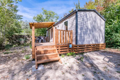 Location - Mobil-Home Confort+ 3 Chambres - image n°1 - Camping Paradis Les Gorges du Haut Bugey