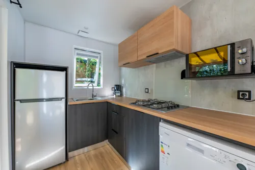 Location - Mobil-Home Premium 2 Chambres - image n°4 - Camping Paradis Les Gorges du Haut Bugey