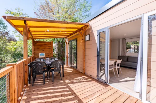 Location - Mobil-Home Premium 2 Chambres - image n°1 - Camping Paradis Les Gorges du Haut Bugey