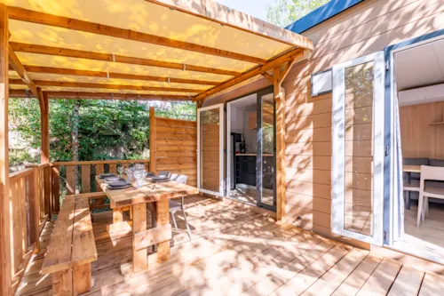Location - Mobil-Home Premium 3 Chambres - image n°1 - Camping Paradis Les Gorges du Haut Bugey