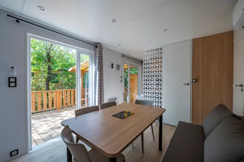 Location - Mobil-Home Premium 3 Chambres - image n°3 - Camping Paradis Les Gorges du Haut Bugey