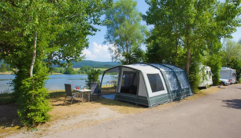 Pitch - Lake View Pitch Without Electricity - Camping Paradis Les Gorges du Haut Bugey