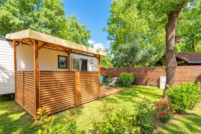 Mobil-Home Cosy Garden: 2 Dormitorios, 27 M², Aire Acondicionado, Plancha, Televisión Y Wifi