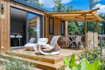 Mietunterkunft - Cottage Keywest Forest Camp 2 Schlafzimmer Premium - Camping Sandaya Les Alicourts