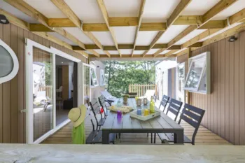 Mietunterkunft - Cottage Friends 6 Schlafzimmer - 2 Badzimmer - Klimaanlage **** - Camping Sandaya Les Alicourts
