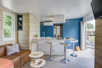 Mietunterkunft - Cottage Key West 3 Schlafzimmer - 2 Badezimmer - Klimaanlage Premium - Camping Sandaya Les Alicourts