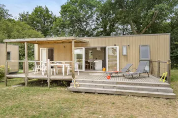 Mietunterkunft - Cottage Key West Family 3 Schlafzimmer - 2 Badezimmer - Klimaanlage Premium - Camping Sandaya Les Alicourts