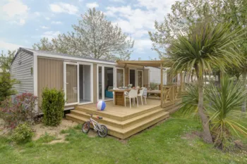 Mietunterkunft - Cottage Nautilus 2 Schlafzimmer - 2 Badezimmer Premium - Camping Sandaya La Côte de Nacre