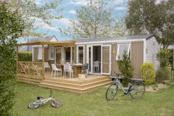 Mietunterkunft - Cottage Nautilus 3 Schlafzimmer - 2 Badezimmer Premium - Camping Sandaya La Côte de Nacre