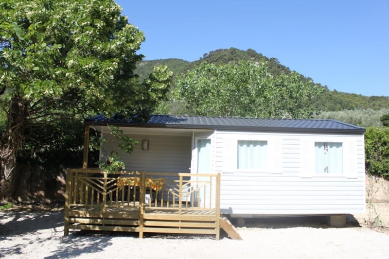 Mobilheim NIAGARA 25m²  EIN KOMPROMISS  2 Zimmer + Klimaanlage + TV 4pers.