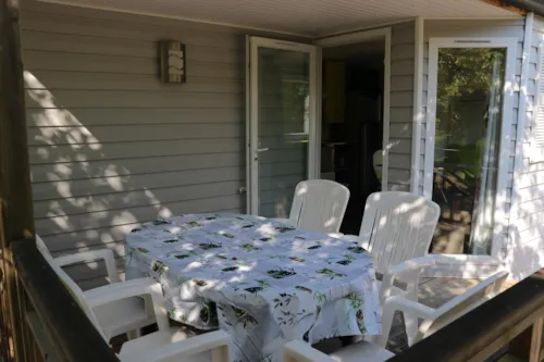 Location - Mobil-Home Niagara 25M²   Un Compromis  2 Chambres + Climatisation + Tv - image n°3 - Domaine de l'Ecluse