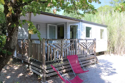 Location - Mobil-Home Niagara 25M²   Un Compromis  2 Chambres + Climatisation + Tv - image n°9 - Domaine de l'Ecluse