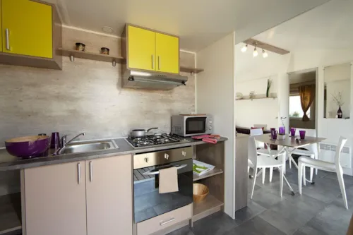 Huuraccommodatie(s) - Stacaravan Niagara Plus 31M² Airconditioning, Vaatwasser, Oven - 2 Slaapkamers - image n°2 - Domaine de l'Ecluse