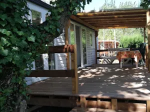 Locatif - Stacaravan NIAGARA PLUS 31m² airconditioning, Vaatwasser, Oven - 2 slaapkamers - Domaine de l'Ecluse