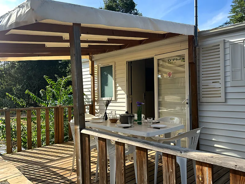 Location - Mobil-Home - 60 M² - 3 Chambres - Camping Les Dolmens