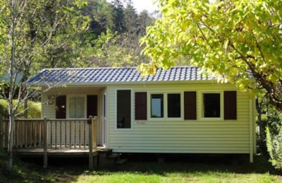 Mobil home Pacifique STANDARD 24m² - 2 bedrooms + Half-covered terrace  10m² + TV