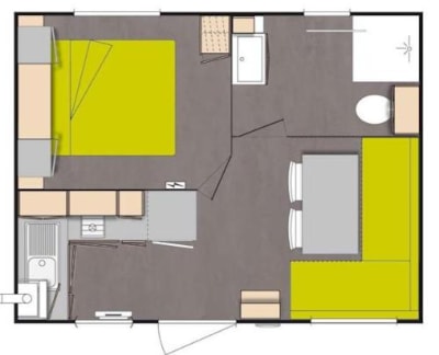 Mobil home Duo STANDARD 20m² - 1 bedroom + terrace 10 m²