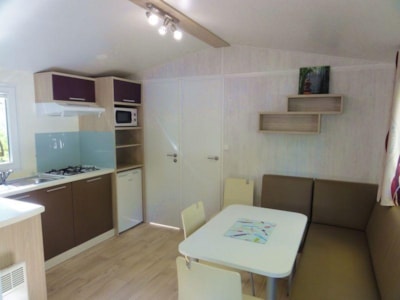 Mobil home Pacifique CONFORT 25m²- 2 bedrooms + Half-covered terrace  10m² + TV (Sunday)