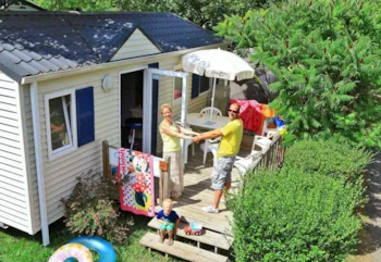 Mietunterkunft - Mobilheim Charmeur Confort 27M² - 2 Zimmer + Terrasse  10M² - Flower Camping Le Val de la Marquise