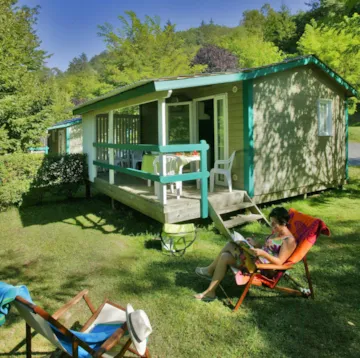 Accommodation - Chalet Bruyère Confort 26M² - 2 Bedrooms + Sheltered Terrace 10M² - Flower Camping Le Val de la Marquise