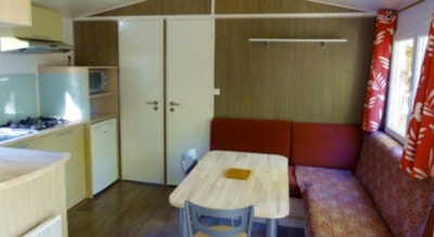 Mobil home Pacifique STANDARD 24m² - 2 bedrooms + Half-covered terrace  10m² + TV (Sunday)