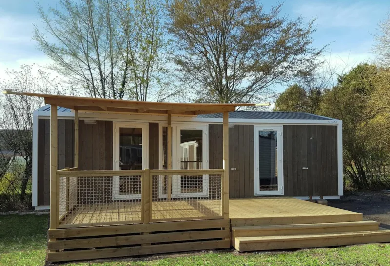 Mobil Home Premium 32M² - 2 Chambres  + Terrasse Semi-Couverte 17M² (Dimanche) +Tv