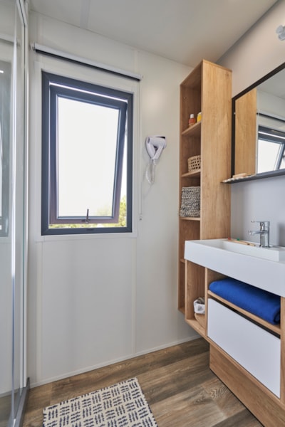 Mobile-home Prestige Trio - 3 bedrooms - 2 bathrooms - 2 WC - Air co - TV + Dishwasher — 5