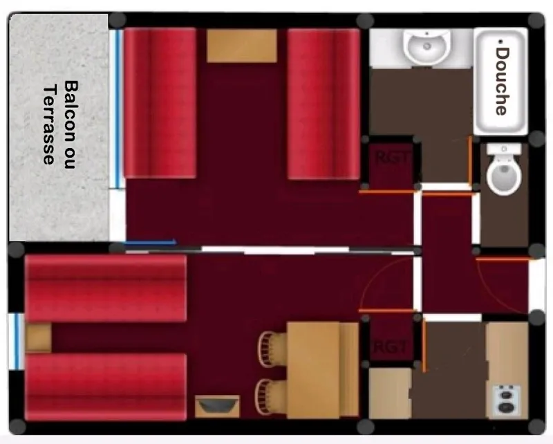 Appartement 1 Chambre