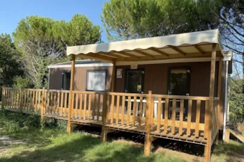 Mietunterkunft - Mobilheim Super Confort+ - 2 Schlafzimmer - Wiesenblick - Domaine Entre Mer et Forêt