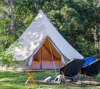 Mietunterkunft - Familienzelt – 1 Schlafzimmer - Domaine Entre Mer et Forêt