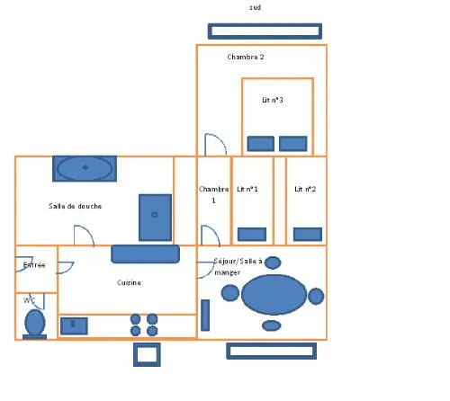 Appartement N°2 - 2 Chambres